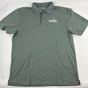 Harriton Polo Mens Large Gray Esolutions